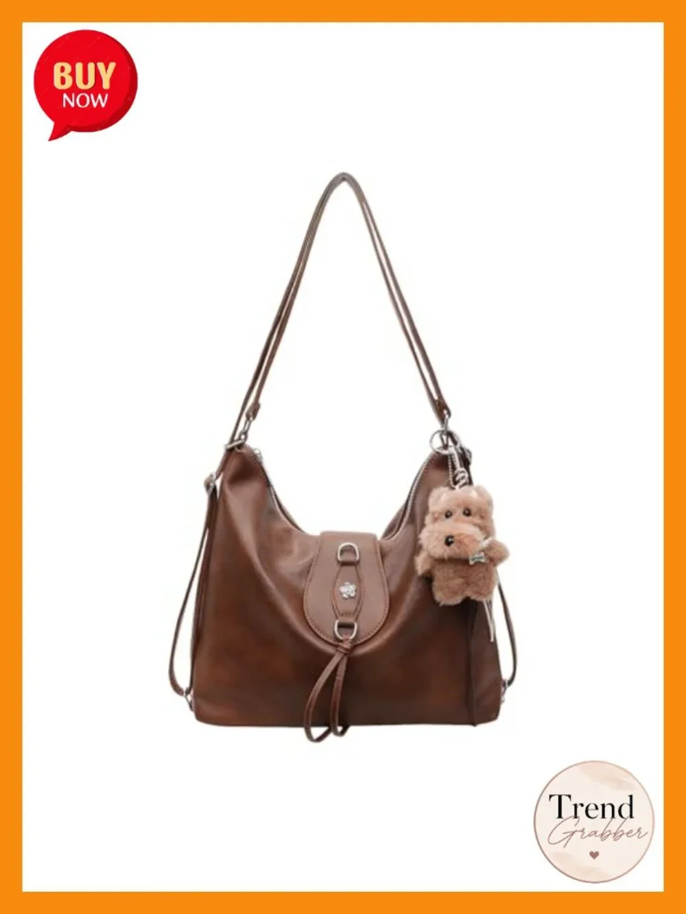 Convertible Tote Backpack Purse Hobo Shoulder Bag Faux Leather Crossbody